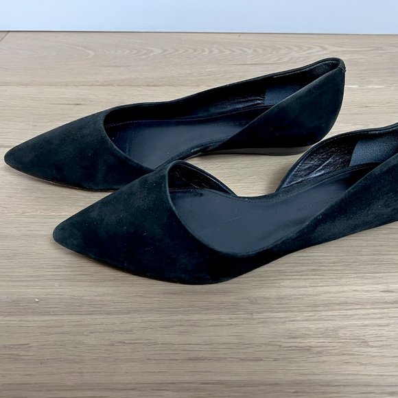 Sigerson Morrison Black Suede Flats - Size 7 - Picture 2 of 8